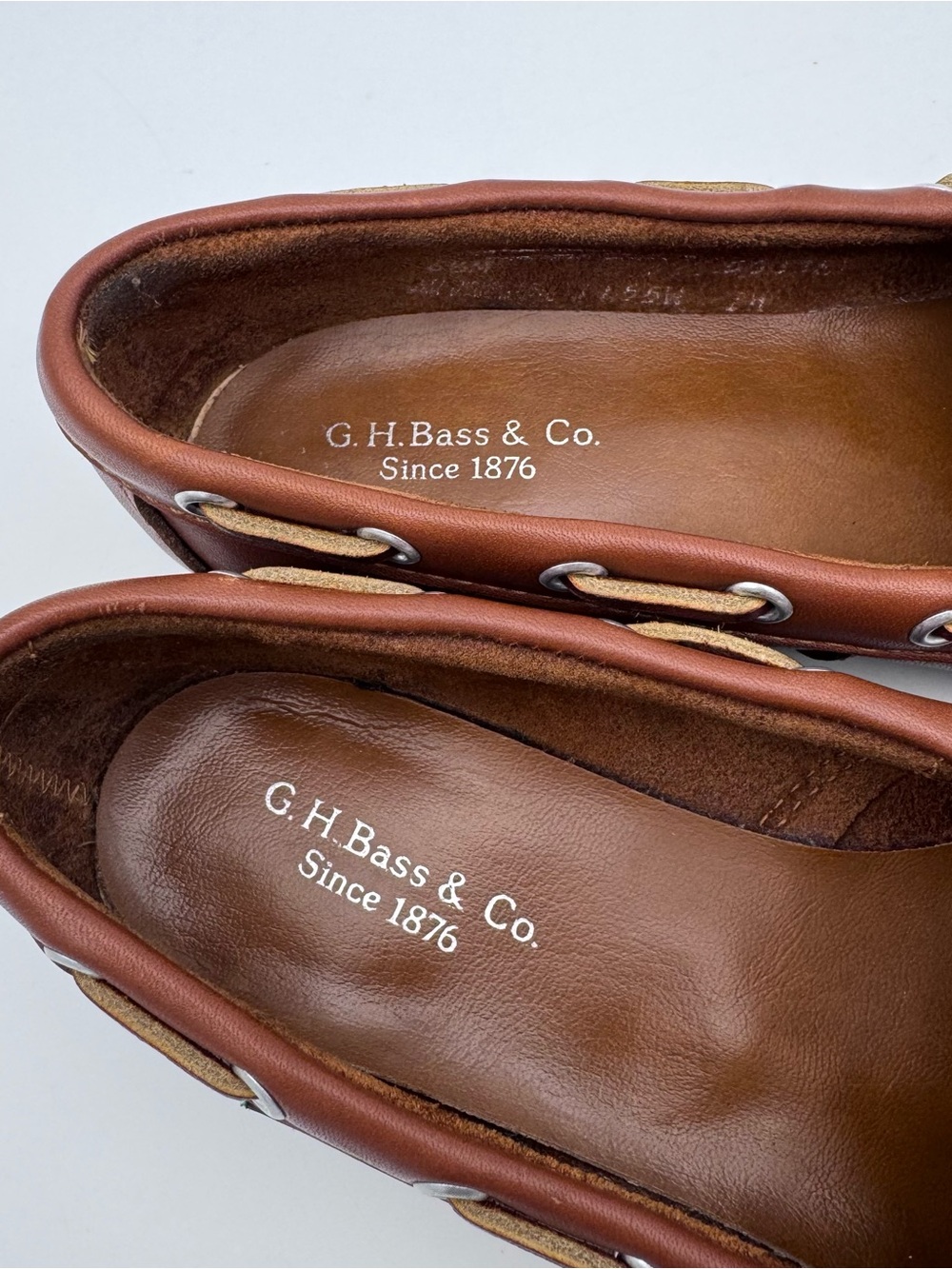 G.H. Bass Brown Leather Comfort Loafers Women 6.5 M Slip On Shoes - Picture 8 of 11